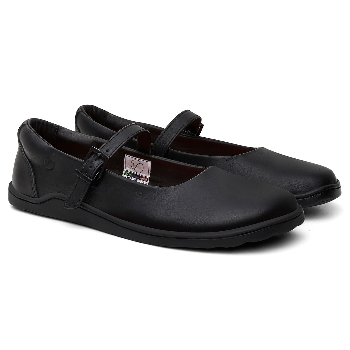 Sapatilha Barefoot Boto-Cor-de-Rosa - Preta