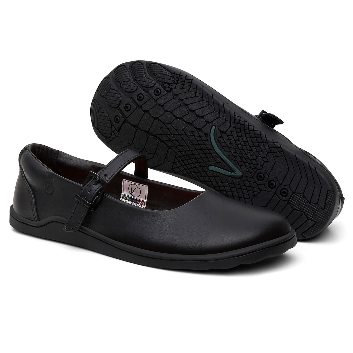 Sapatilha Barefoot Boto-Cor-de-Rosa - Preta
